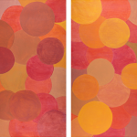 ORANGE_2015_Acrylics on canvas_106 x 130 cm [106 x 65 cm each]_Diptych Rs 50,000