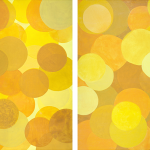 YELLOW_2015_Acrylics on canvas_106 x 130 cm [106 x 65 cm each]_Diptych Rs 50,000